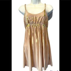 Voila gold goddess dress